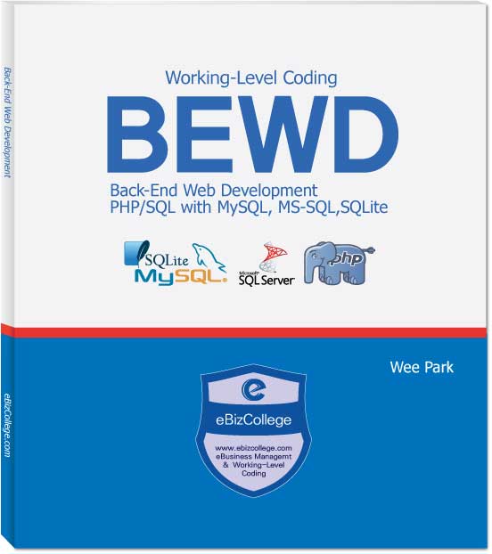Back-End Web Development<br>(PHP/SQL with MySQL,MS-SQL,SQLite)